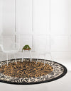 Savannah Sojourn Collection Area Rug -  Kruger Round Light Brown  lifestyle 15