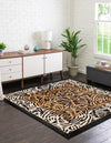 Savannah Sojourn Collection Area Rug -  Kruger Square Light Brown  lifestyle 16