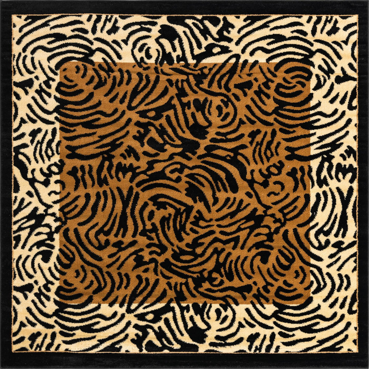 Savannah Sojourn Collection Area Rug -  Kruger Square Light Brown  lifestyle 8