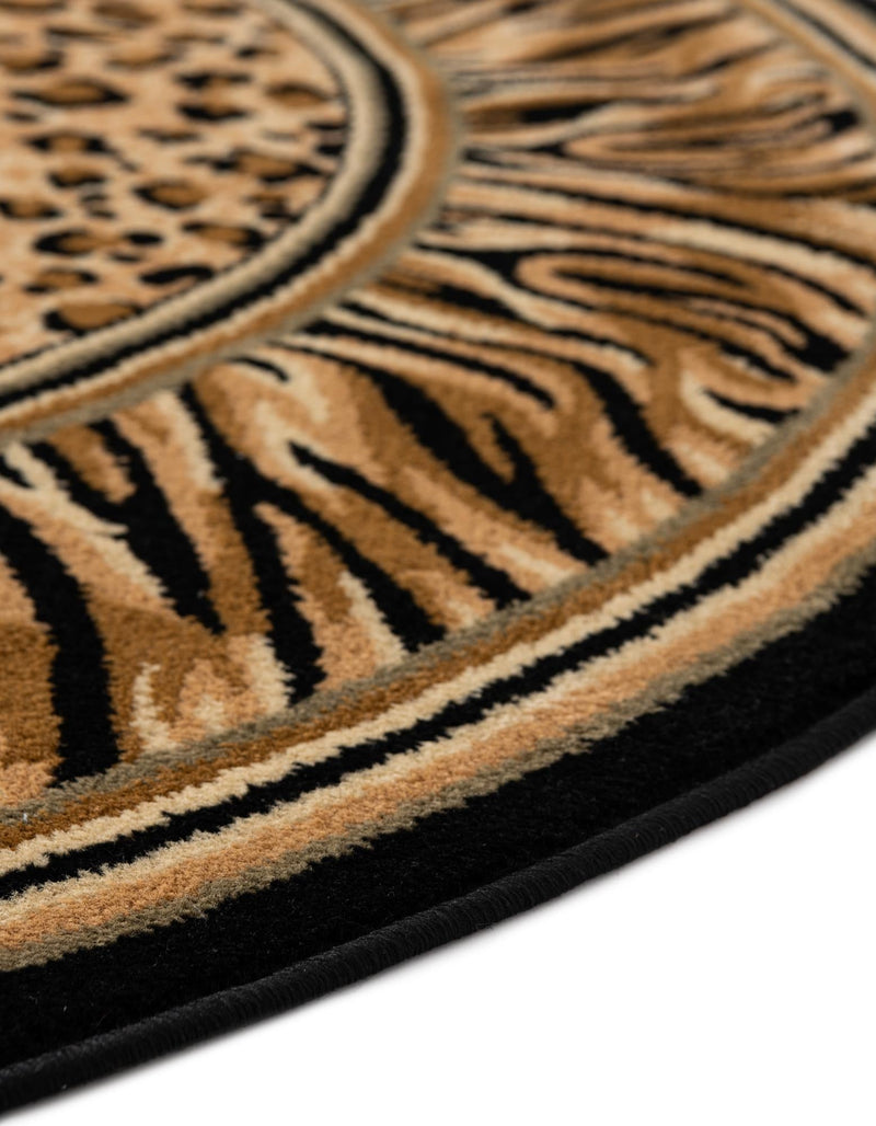 Savannah Sojourn Collection Area Rug -  Chobe Round Light Brown  lifestyle 40