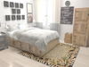 Savannah Sojourn Collection Area Rug -  Moremi Square Cream  lifestyle 32
