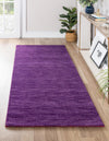 Tonal Oasis Collection Area Rug -  Lenox (Purple) Runner Purple  lifestyle 16