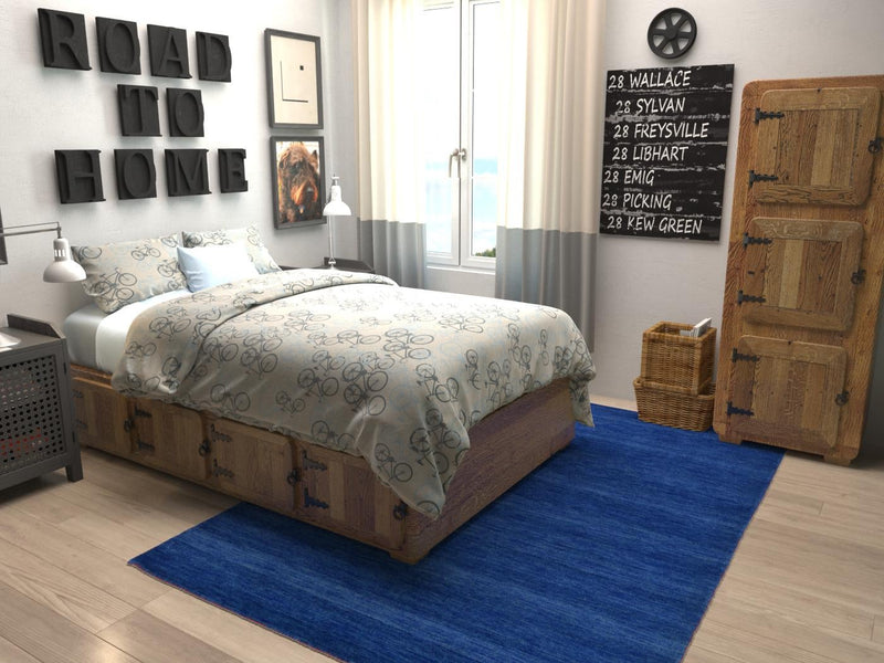 Tonal Oasis Collection Area Rug -  Lenox (Blue) Rectangle Blue  lifestyle 3