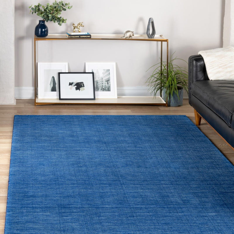Tonal Oasis Collection Area Rug -  Lenox (Blue) Rectangle Blue  lifestyle 15