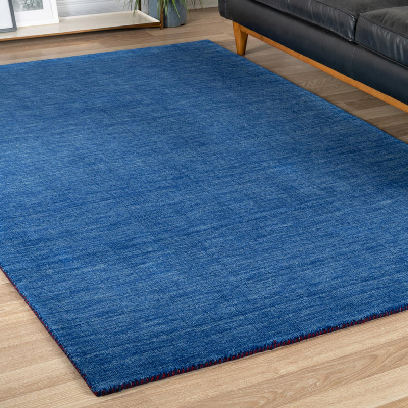 Tonal Oasis Collection Area Rug -  Lenox (Blue) Rectangle Blue  lifestyle 16