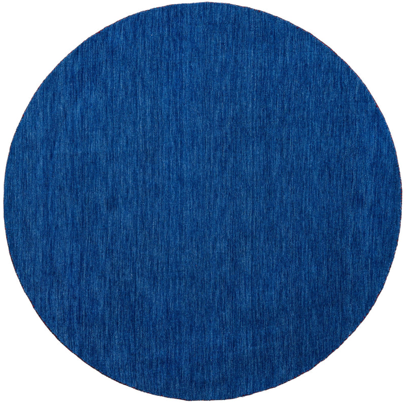 Tonal Oasis Collection Area Rug -  Lenox (Blue) Round Blue  lifestyle 19