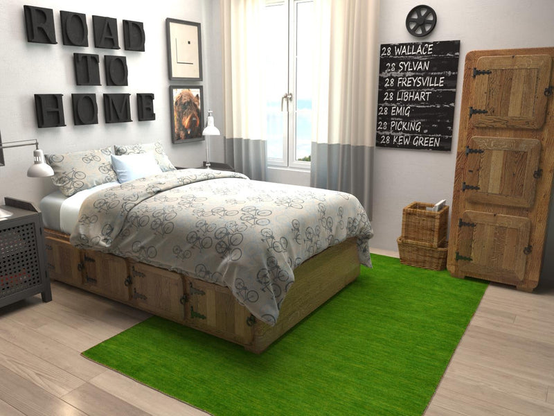 Tonal Oasis Collection Area Rug -  Lenox (Light Green) Rectangle Light Green  lifestyle 3
