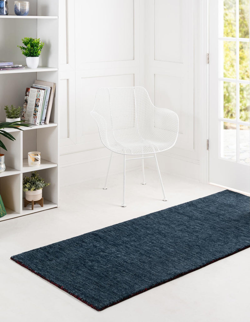 Tonal Oasis Collection Area Rug -  Lenox (Navy Blue) Runner Navy Blue  lifestyle 17