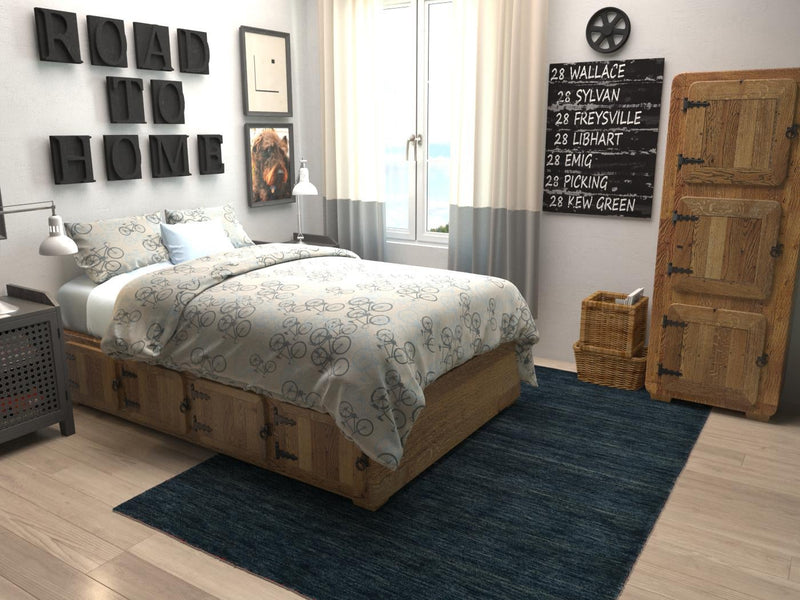 Tonal Oasis Collection Area Rug -  Lenox (Navy Blue) Rectangle Navy Blue  lifestyle 3
