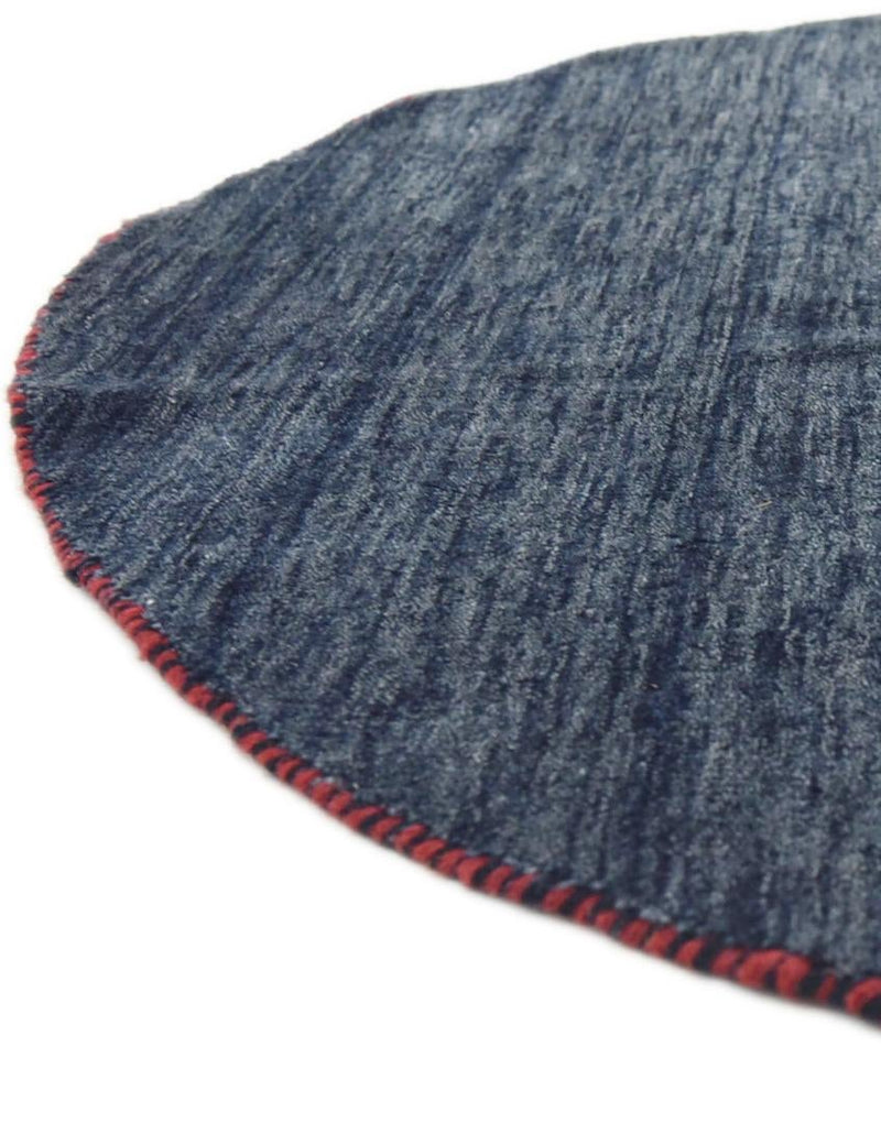 Tonal Oasis Collection Area Rug -  Lenox (Navy Blue) Round Navy Blue  lifestyle 26