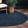 Tonal Oasis Collection Area Rug -  Lenox (Navy Blue) Round Navy Blue  lifestyle 33