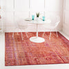 Lagoon Luxe Collection Area Rug -  Seafarer Square Red  lifestyle 57