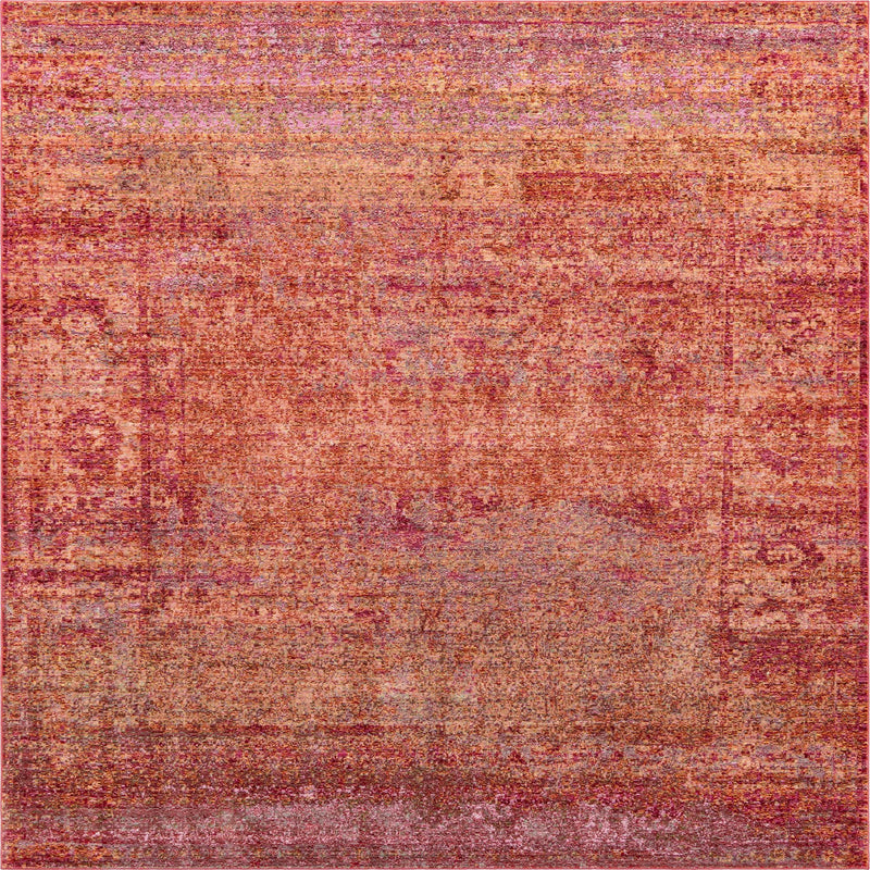 Lagoon Luxe Collection Area Rug -  Seafarer Square Red  lifestyle 49