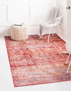 Lagoon Luxe Collection Area Rug -  Seafarer Rectangle Red  lifestyle 4