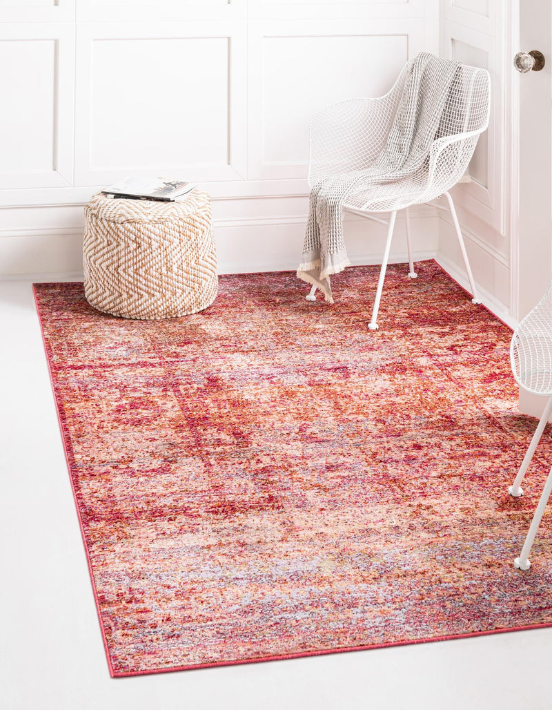 Lagoon Luxe Collection Area Rug -  Seafarer Rectangle Red  lifestyle 4