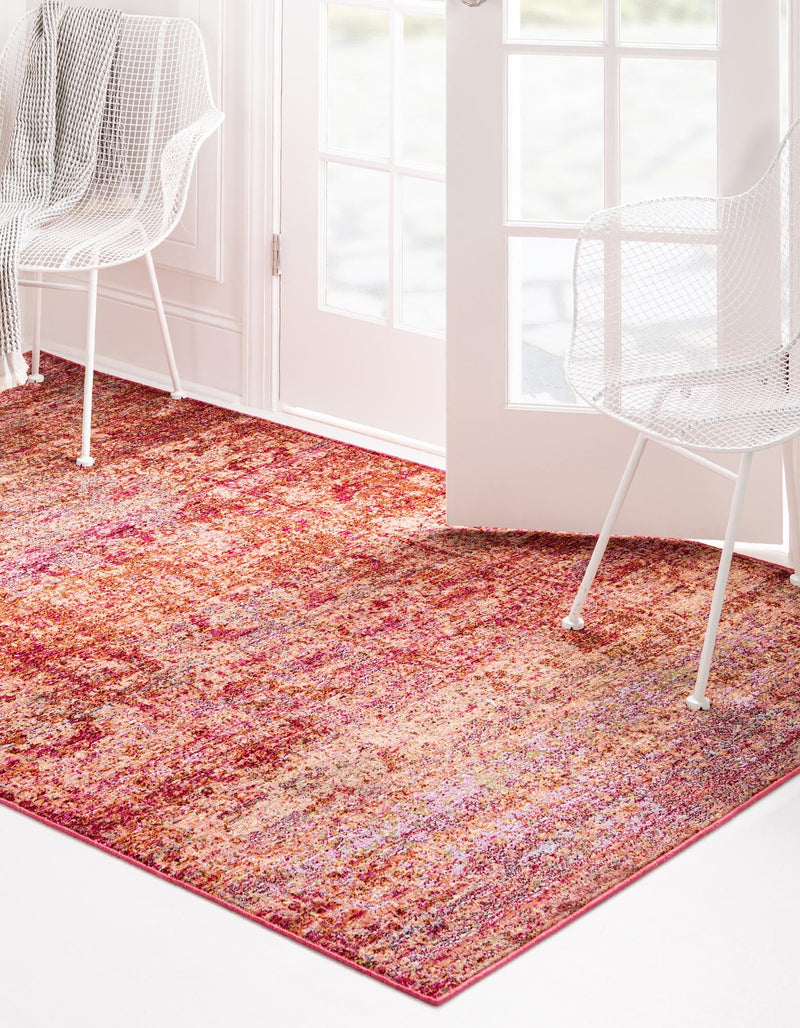 Lagoon Luxe Collection Area Rug -  Seafarer Rectangle Red  lifestyle 6