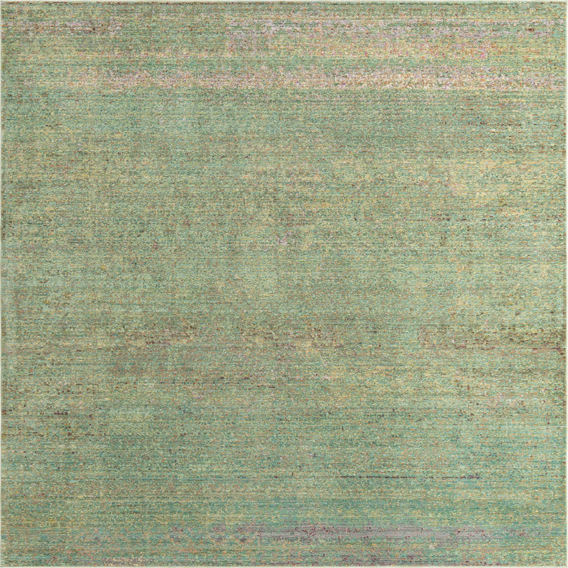 Lagoon Luxe Collection Area Rug -  Seafarer Square Green  lifestyle 21