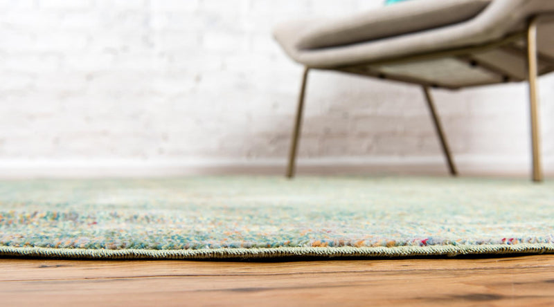 Lagoon Luxe Collection Area Rug -  Seafarer Round Green  lifestyle 39