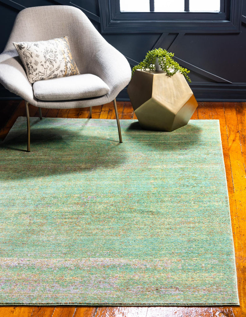 Lagoon Luxe Collection Area Rug -  Seafarer Rectangle Green  lifestyle 6