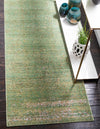 Lagoon Luxe Collection Area Rug -  Seafarer Runner Green  lifestyle 59