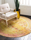 Lagoon Luxe Collection Area Rug -  Seafarer Round Yellow  lifestyle 33