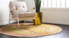 Lagoon Luxe Collection Area Rug -  Seafarer Round Yellow  lifestyle 40
