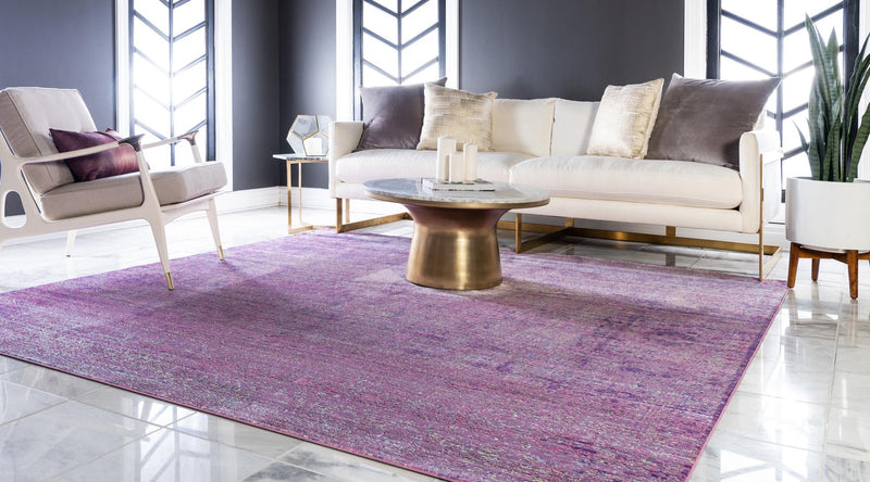 Lagoon Luxe Collection Area Rug -  Seafarer Square Purple  lifestyle 41