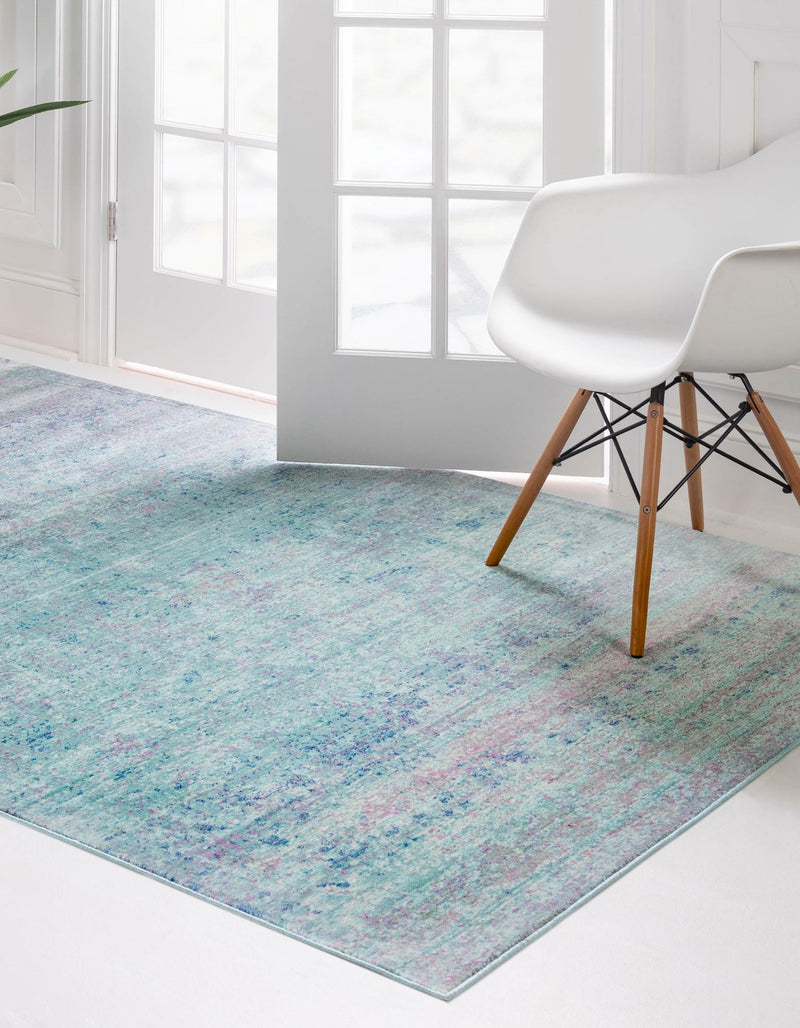 Lagoon Luxe Collection Area Rug -  Seafarer Rectangle Light Blue  lifestyle 13
