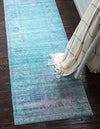 Lagoon Luxe Collection Area Rug -  Seafarer Runner Light Blue  lifestyle 31