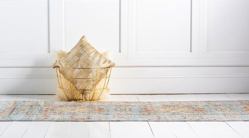 Lagoon Luxe Collection Area Rug -  Seahorse Runner Light Blue  lifestyle 19