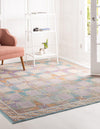 Lagoon Luxe Collection Area Rug -  Mooring Square Multi  lifestyle 18