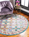 Lagoon Luxe Collection Area Rug -  Mooring Round Multi  lifestyle 15