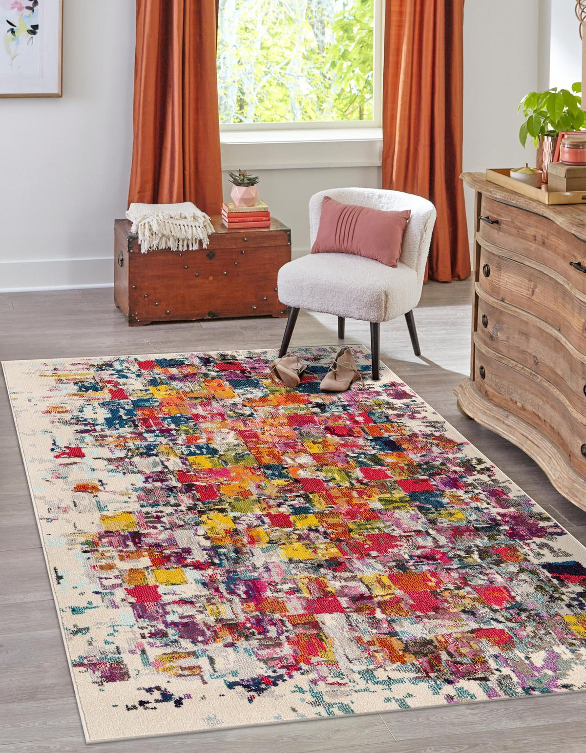 Marrakesh Elegance Collection Area Rug -  Azilal Rectangle Multi  lifestyle 2