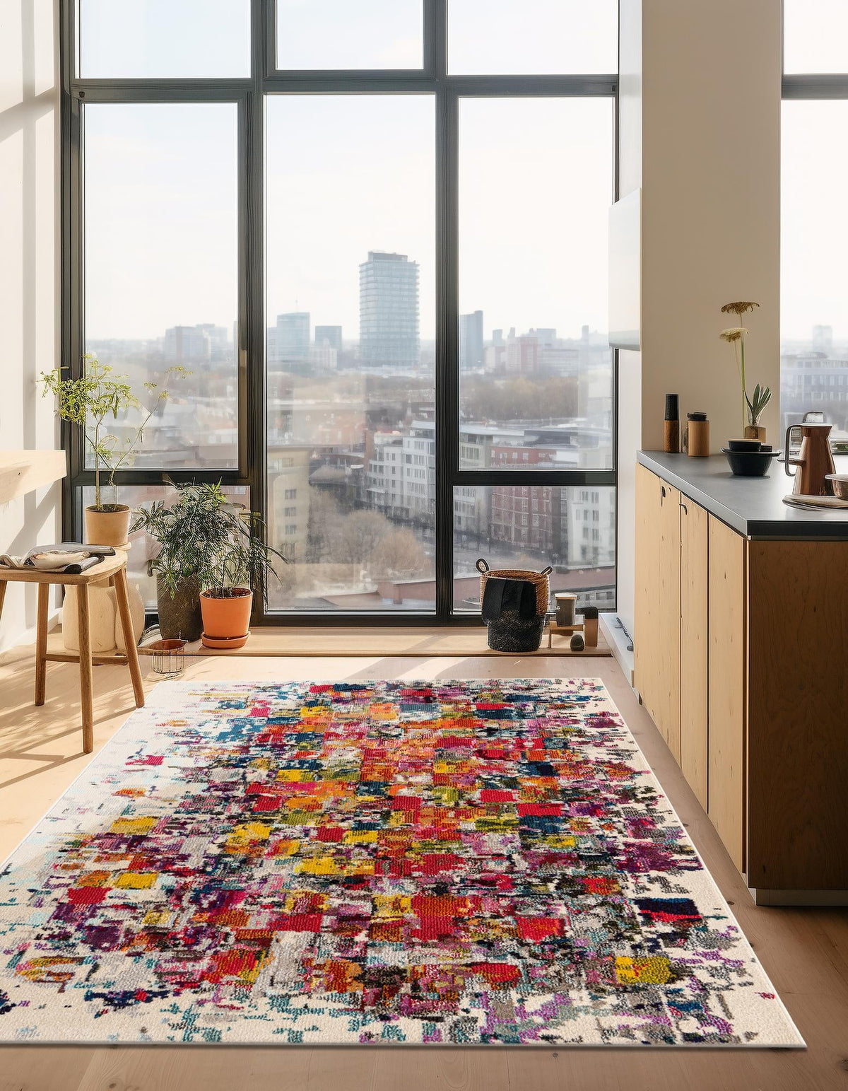 Marrakesh Elegance Collection Area Rug -  Azilal Rectangle Multi  lifestyle 3
