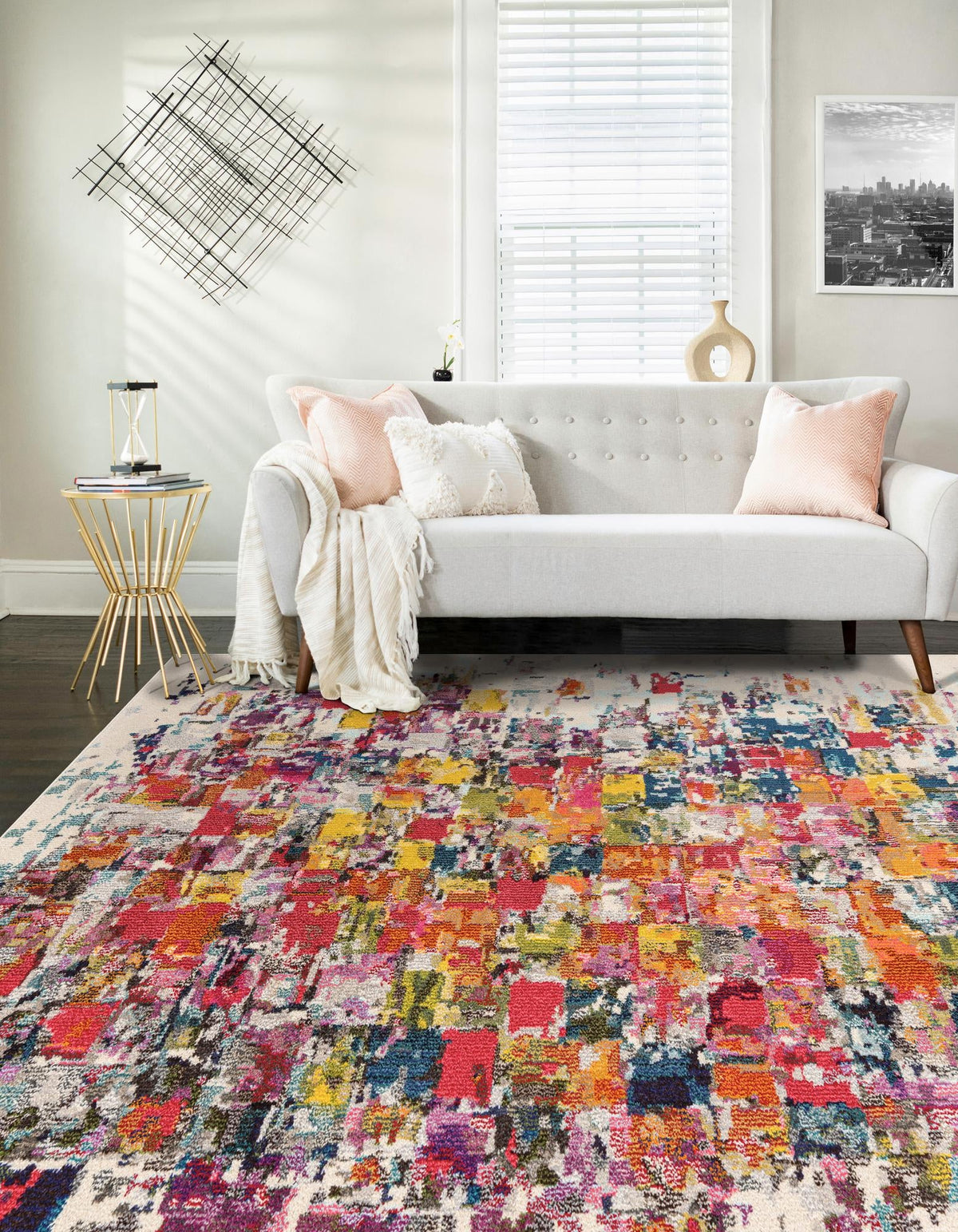 Marrakesh Elegance Collection Area Rug -  Azilal Rectangle Multi  lifestyle 10