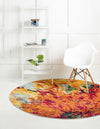 Marrakesh Elegance Collection Area Rug -  Amizmiz Round Multi  lifestyle 20