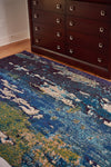 Marrakesh Elegance Collection Area Rug -  Figuig Rectangle Navy Blue  lifestyle 4