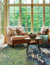 Marrakesh Elegance Collection Area Rug -  Figuig Rectangle Navy Blue  lifestyle 16