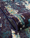Marrakesh Elegance Collection Area Rug -  Figuig Rectangle Navy Blue  lifestyle 19