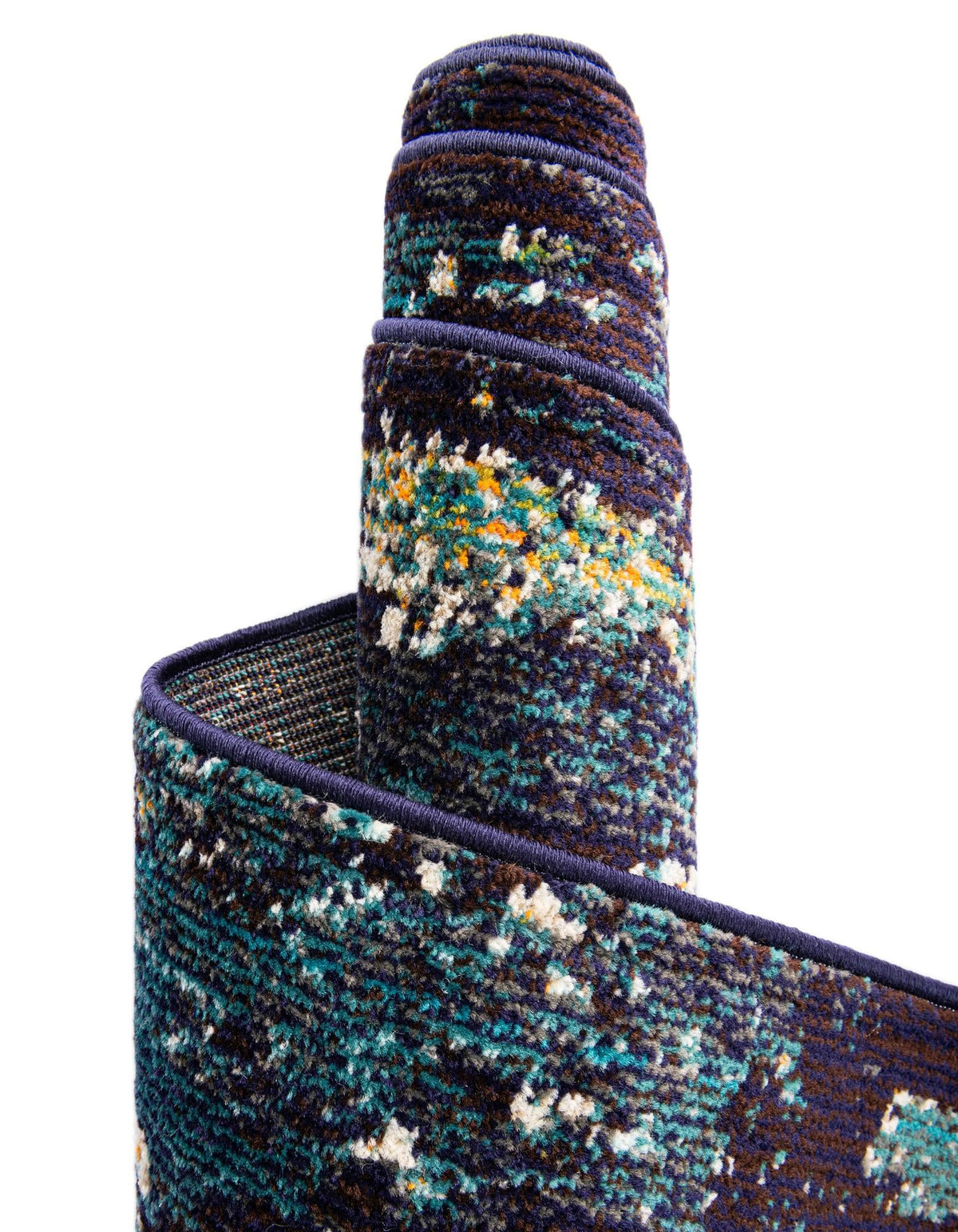 Marrakesh Elegance Collection Area Rug -  Figuig Rectangle Navy Blue  lifestyle 24