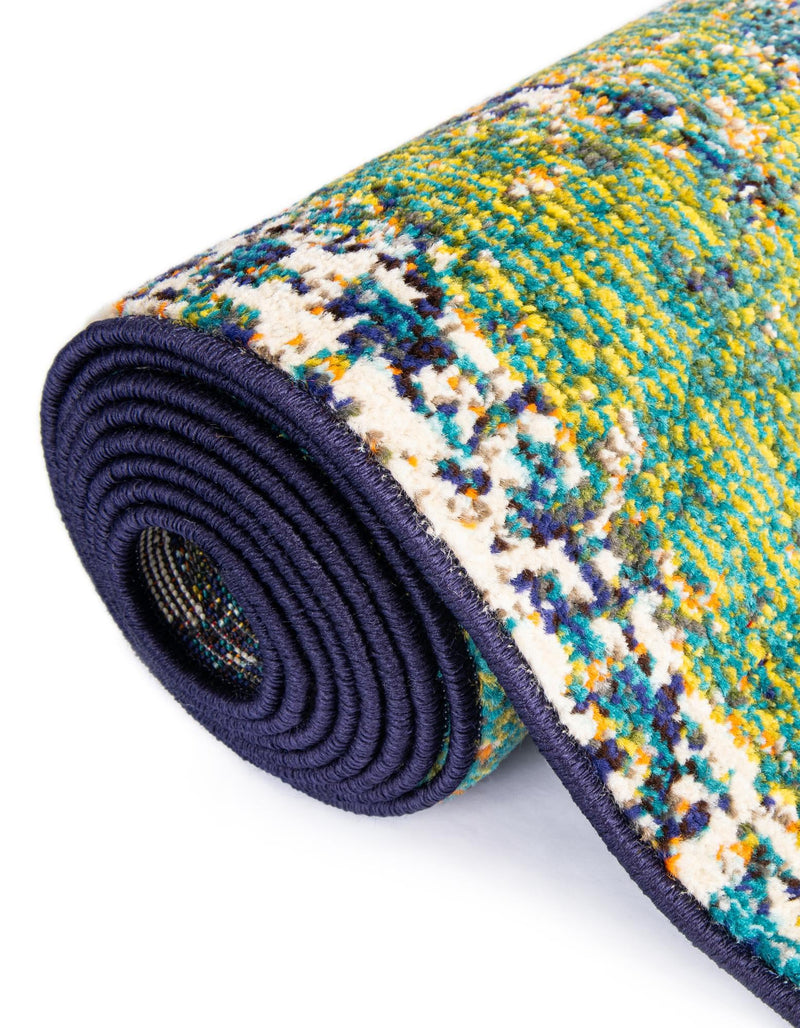 Marrakesh Elegance Collection Area Rug -  Figuig Rectangle Navy Blue  lifestyle 25