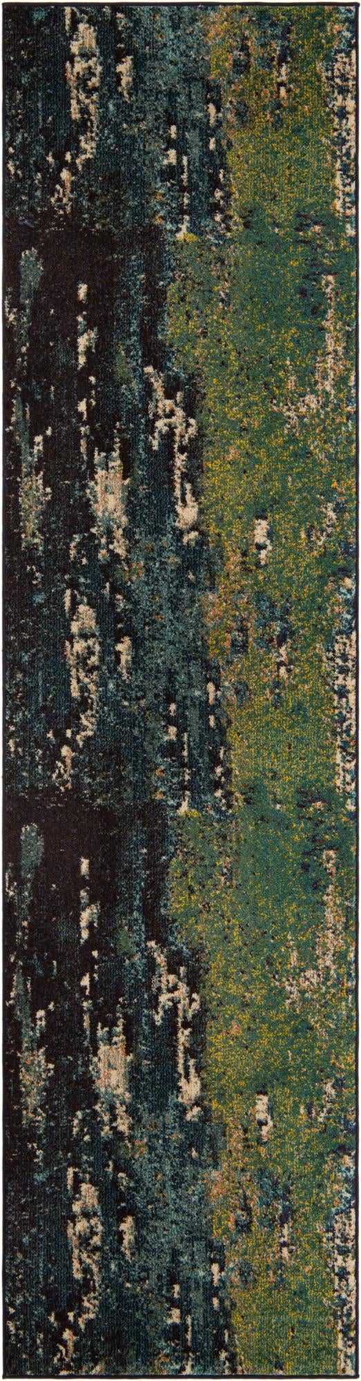 Marrakesh Elegance Collection Area Rug -  Figuig Runner Navy Blue  lifestyle 30