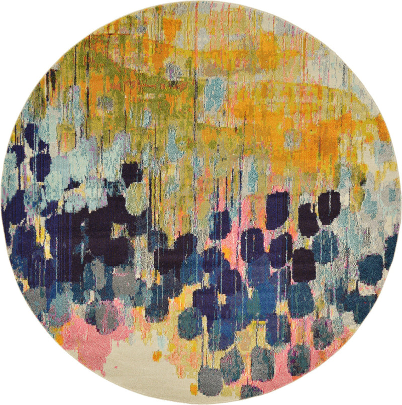 Marrakesh Elegance Collection Area Rug -  Sidi Round Beige  lifestyle 18