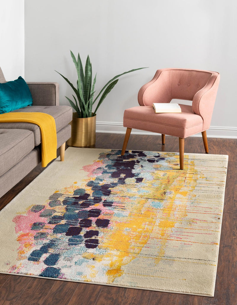 Marrakesh Elegance Collection Area Rug -  Sidi Rectangle Beige  lifestyle 2