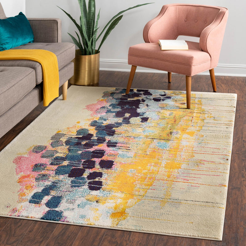 Marrakesh Elegance Collection Area Rug -  Sidi Rectangle Beige  lifestyle 15