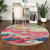 Marrakesh Elegance Collection Area Rug -  Skhirat Round Pink  lifestyle 112