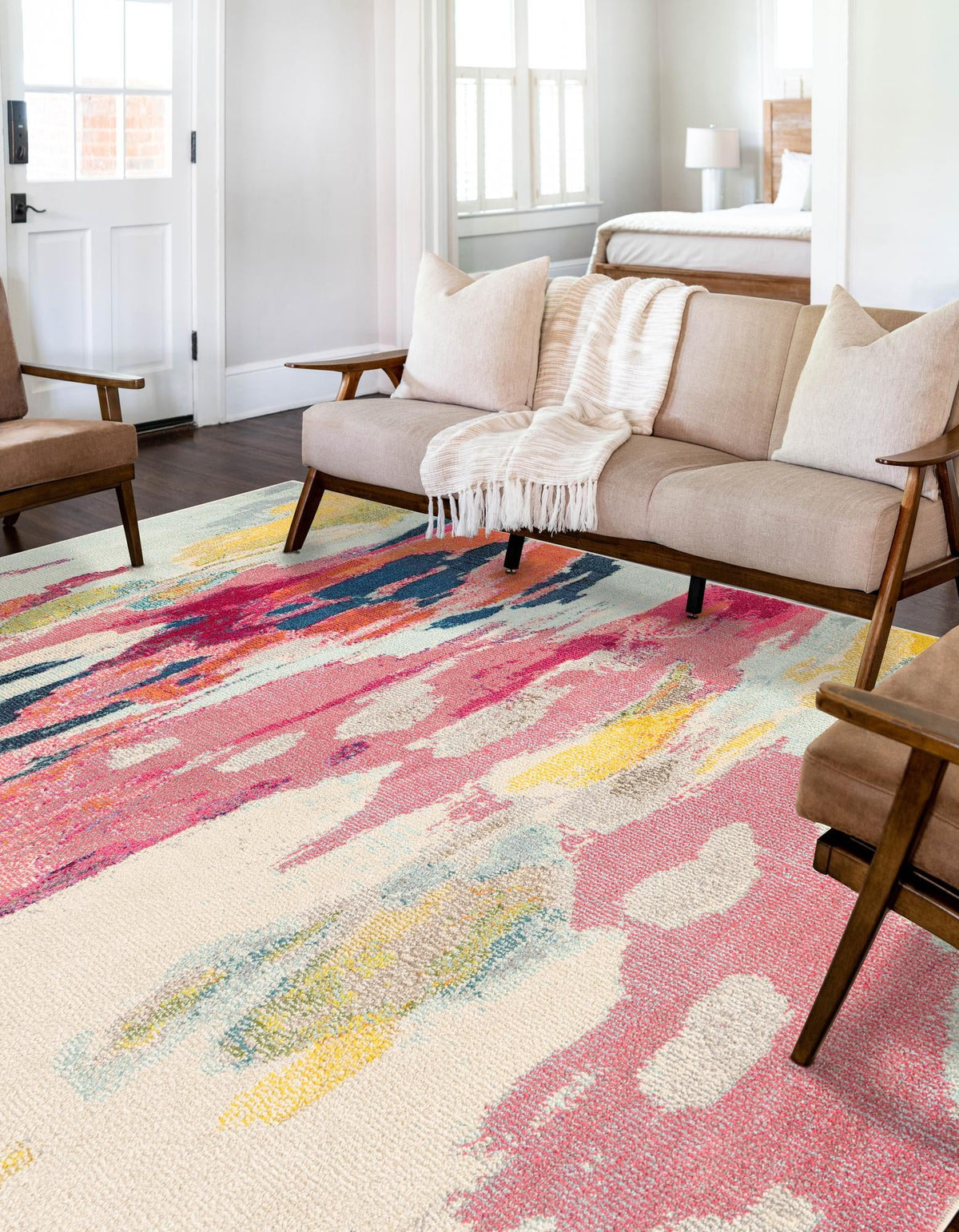Marrakesh Elegance Collection Area Rug -  Skhirat Rectangle Pink  lifestyle 5