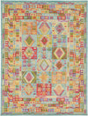 Sedona Vista Collection Area Rug -  Zuni Rectangle Light Blue Main