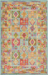 Sedona Vista Collection Area Rug -  Zuni Rectangular Light Blue  lifestyle 11