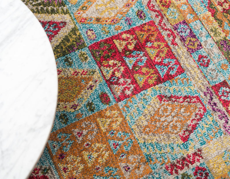 Sedona Vista Collection Area Rug -  Zuni Rectangular Light Blue  lifestyle 25